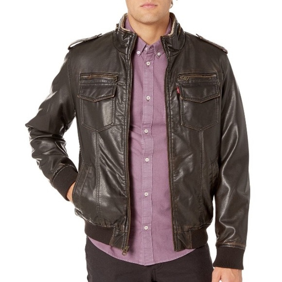 Levi's Other - NWT Levi's Two-Pocket Military Bomber with Sherpa Lining jacket